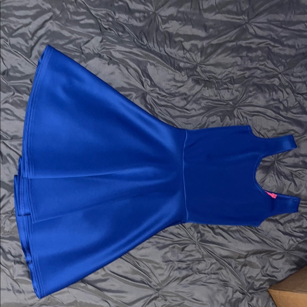 Royal Blue Fit-and-Flare Dress